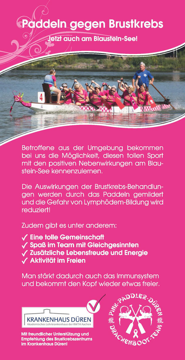 Pink-Paddler-Düren - Paddeln gegen Brustkrebs